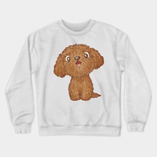 Toy-Poodle happy Crewneck Sweatshirt